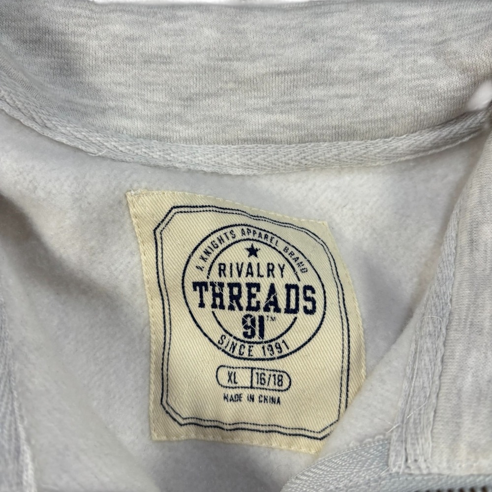 Rivalry Threads Gray Half-Zip Pullover Sweatshirt… - image 3